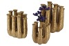 INGA JAHRA GOLD VASE TUBE 20X16X24CM