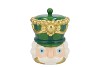 CANDY NUTCRACKER GREEN JAR 14X14X20CM