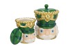 CANDY NUTCRACKER GREEN JAR 14X14X20CM