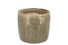 IRON STONE SAND GLAZED POT 13X13CM