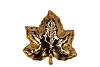 LEAF MAPLE PLATE GOLD 18X18X4CM