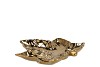 LEAF MAPLE PLATE GOLD 18X18X4CM