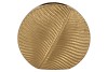 INGA LEAF GOLD VASE ROUND 42X15X39CM