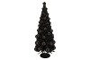 SPARKLE BLACK TREE XMAS BALL 25X64CM