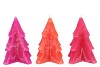 FROSTY FUCHSIA MIX PINE TREE CANDLE 12X15CM ASS