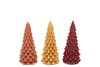 FROSTY AUTUMN SPICES MIX X-MAS TREE CANDLE 6X12CM ASS