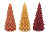 FROSTY AUTUMN SPICES MIX X-MAS TREE CANDLE 9X20CM ASS