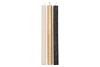 FROSTY BLACK MIX TAPER CANDLE 2X25CM