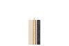 FROSTY BLACK MIX TAPER CANDLE 2X15CM