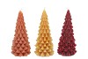 FROSTY AUTUMN SPICES MIX X-MAS TREE CANDLE 8X16CM ASS