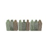 AMSTERDAM HOUSE GREEN MIX CANDLE 6X6X16CM