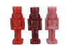 FROSTY NUTCRACKER RED MIX CANDLE 7X7X20CM