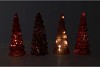 TWINKLE RED MIX GLASS TREE LIGHTS ASS 9X22CM NM