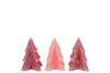 FROSTY SWEETS PINK MIX PINE TREE CANDLE 6X8CM ASS