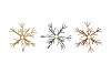 COSMO AUTUMN MIX CANDLE HOLDER SNOWFLAKE ASS 17X17X15CM