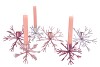 COSMO SWEETS LILA MIX CANDLE HOLDER SNOWFLAKE ASS 17X17X15CM