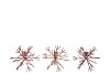 COSMO COPPER MIX CANDLE HOLDER SNOWFLAKE ASS 17X17X15CM