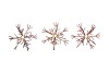 COSMO COPPER MIX CANDLE HOLDER SNOWFLAKE ASS 17X17X15CM