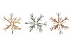 COSMO AUTUMN MIX CANDLE HOLDER SNOWFLAKE ASS 13X13X14CM