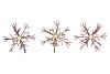 COSMO COPPER MIX CANDLE HOLDER SNOWFLAKE ASS 13X13X14CM