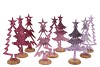 COSMO SWEETS LILA MIX XMAS TREES ON FOOT ASS 13X8X29CM