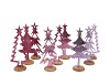 COSMO SWEETS LILA MIX XMAS TREES ON FOOT ASS 10X7X24CM