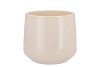 CERAMIC BEIGE STONE POT BERLIN 16CM