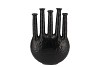 INGA JAHRA BLACK VASE OVAL TUBE 28X12X39CM NM