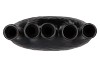 INGA JAHRA BLACK VASE OVAL TUBE 34X15X47CM