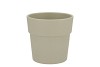 CERAMIC LIGHT KAKI POT ORCHID EDGE STRUCTURE 13CM