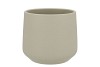 CERAMIC LIGHT KAKI POT BERLIN STRUCTURE 18CM