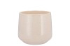 CERAMIC BEIGE STONE POT BERLIN 13CM