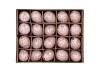 EGGS QUAIL LIGHT PINK GLITTER P/60