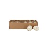 EGGS CHICKEN NATURAL WHITE GLITTER P/12