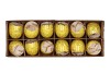 EGGS CHICKEN OPEN WITH ROPE YELLOW GLITTER P/12