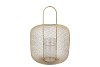 CASABLANCA SAND LANTERN IRON GLASS 34X34X49CM