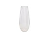 GLASS VASE CONE STRIPES 17X37CM