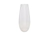 GLASS VASE CONE STRIPES 20X50CM