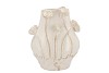 MARA WHITE VASE LOTUS 28X20X35CM