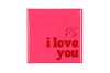 TILE PS I LOVE YOU PINK 10X10X1CM