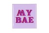 TILE MY BAE PURPLE 10X10X1CM