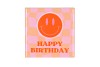 TILE BIRTHDAY PINK/ORANGE 10X10X1CM