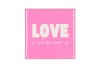 TILE LOVE PINK 10X10X1CM