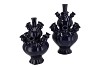 ROTTERDAM BLUE VASE SET TULIP 25X25X36CM NM