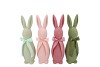 EASTER FLOCK SUMMER BLUSH BUNNY BOW ASS 10X10X31CM