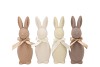 EASTER FLOCK NATURAL BROWN BUNNY MINI ASS 7X7X20CM