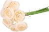 SILK RANUNCULUS BOUQUET 10X CHAMPAGNE 32CM