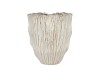 LIMA WHITE VASE OVAL DOUBLE 24X13X26CM