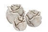 CONCRETE  ANTIQUE ROSE 13X13X13CM