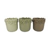 GIGI SUMMER GREEN MIX FLOWER POT ASS 27X27X25M